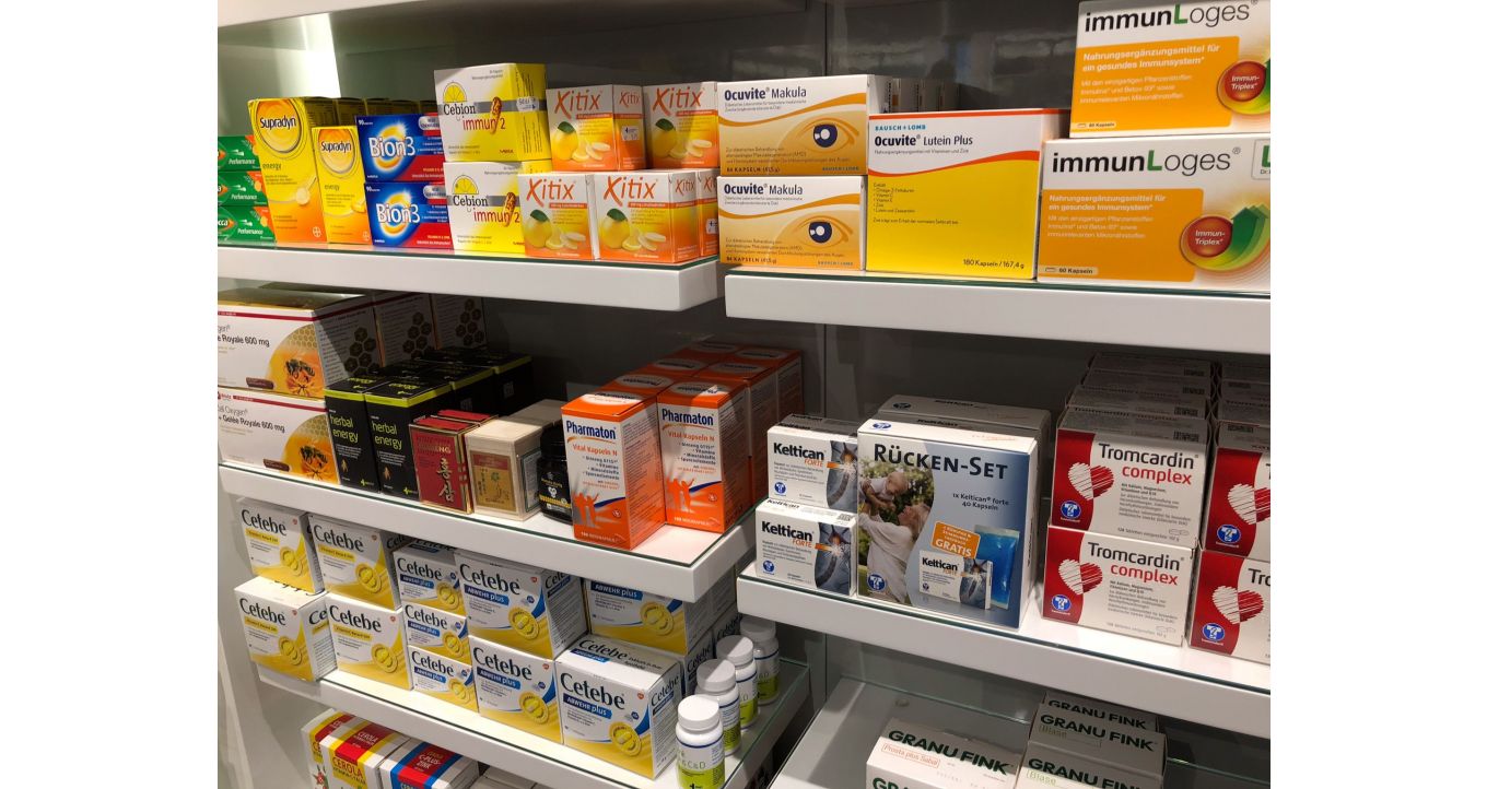Custom pharmaceutical packaging box with simple design.