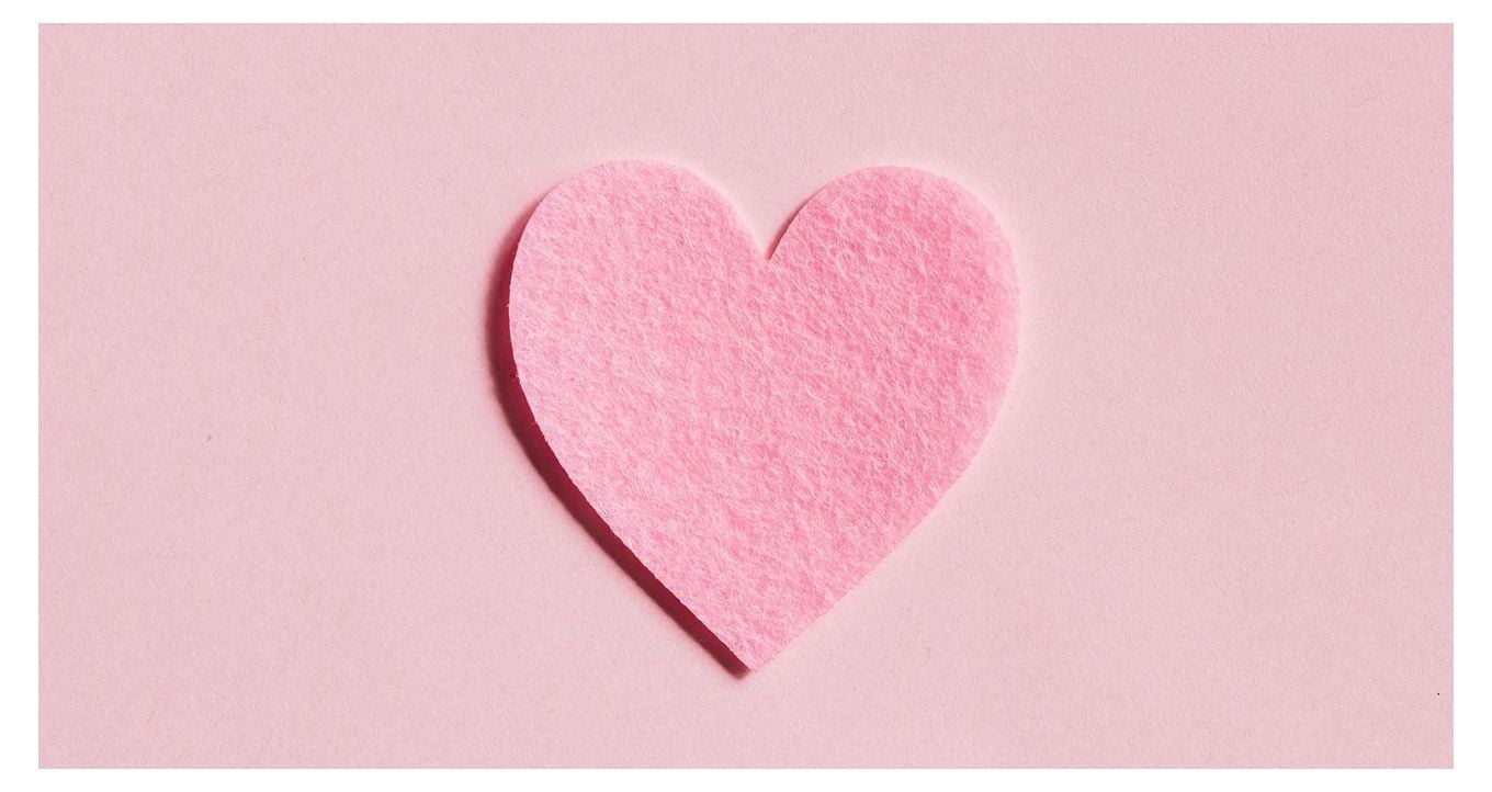 Ideas for last minute Valentine’s day gifts - Pink heart on a pink background
