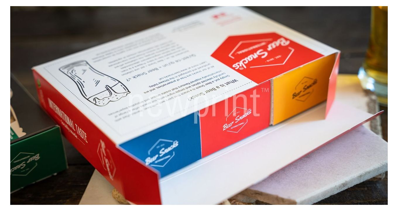 Custom Printed Packaging Boxes - with three small boxes inside