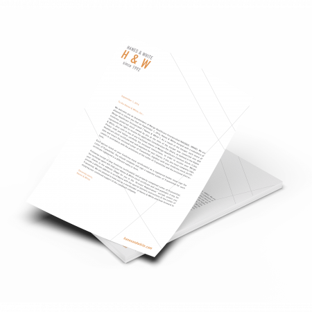 Custom Letterhead Printing with Pantone at Newprint store in Letterheads with SKU: LTRHD1CLR45