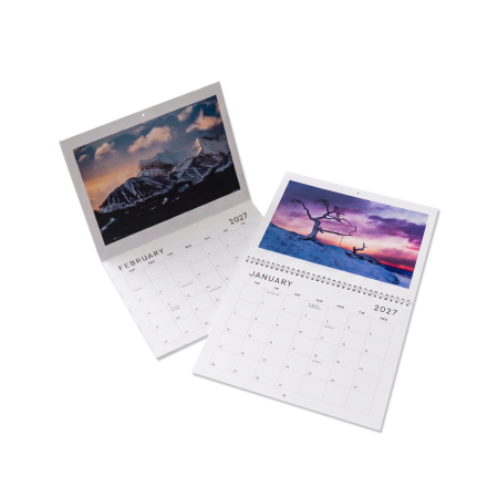 Wall calendar for year 2027