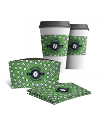 Custom Coffee Cup Sleeves Printing at Newprint store in Food Packaging with SKU: CFFCSLV01