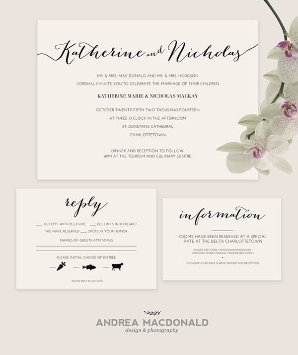 Formal Wedding Invitation