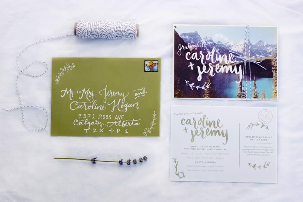 Nature Themed Wedding Invitation