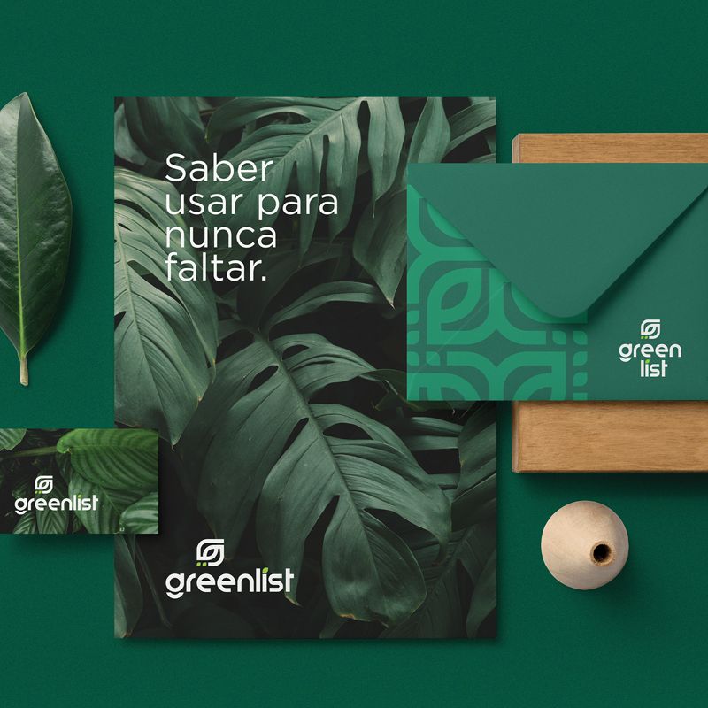 Example of graphic design trends – different printed materials with nattural design on them