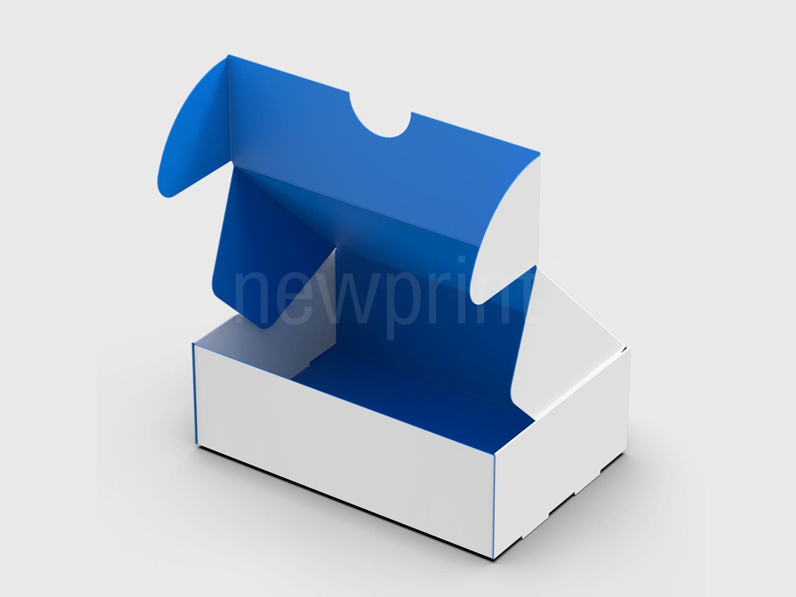 Product Packaging-Roll end tuck front box 3D visualization