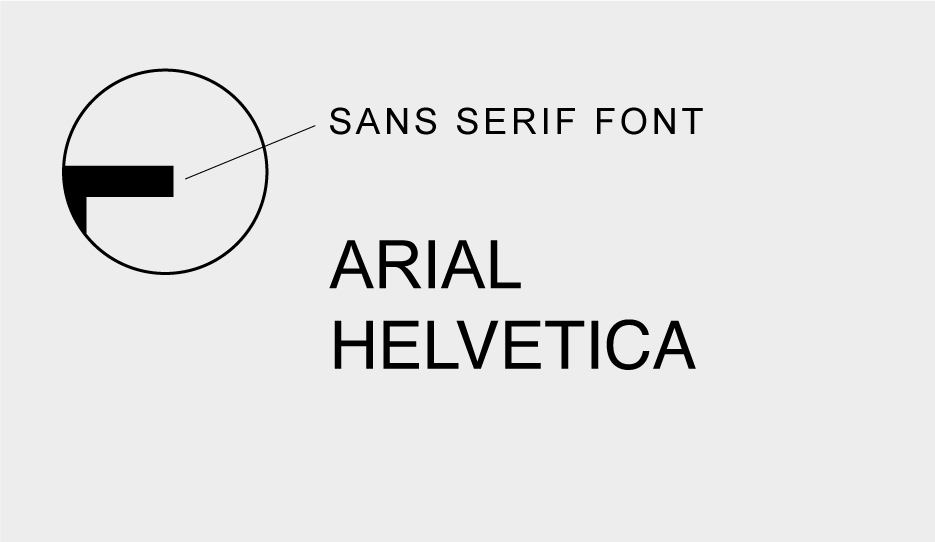 Sans serif fonts