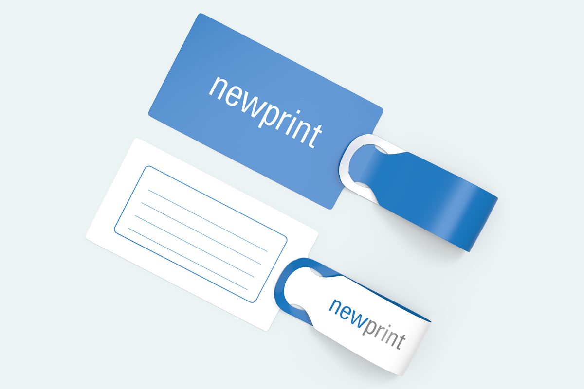 Newprint Logo custom luggage tags