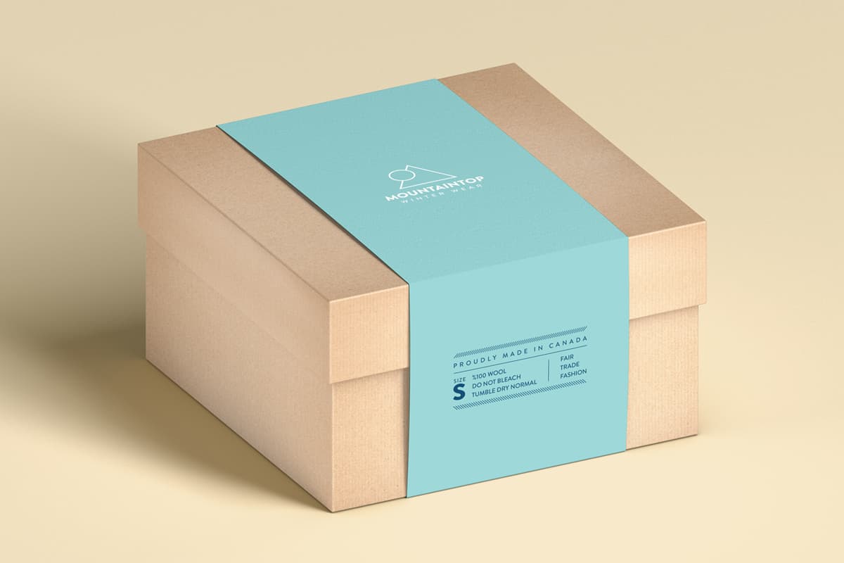 Image showing packaging box with Box Sleeve on it.