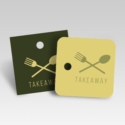 Square Shaped Hang Tags