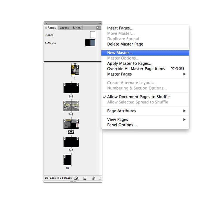 indesign master pages masters magazine design