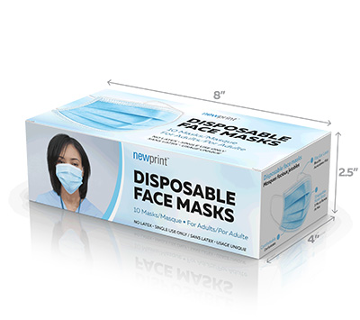 Face Mask Boxes that fits 10 face masks