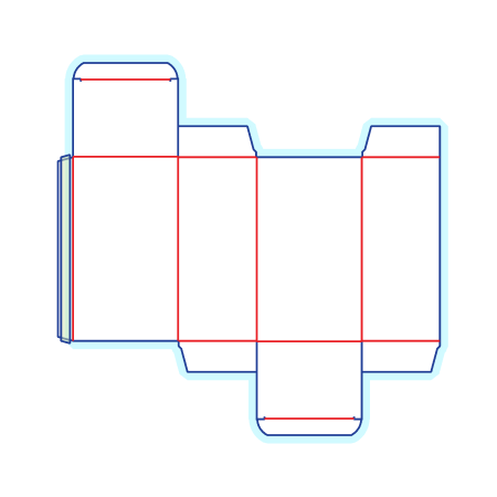 Reverse Tuck-End Box Dieline