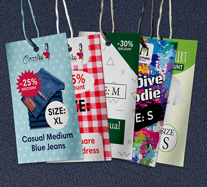 Image showing a group of hang tag designs which can be downloaded.
