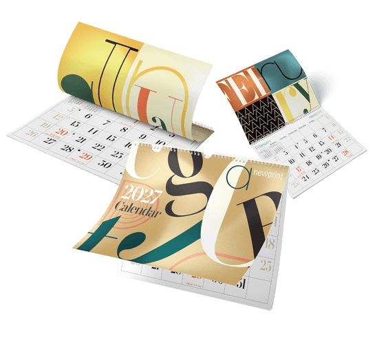 Modern theme wall calendars