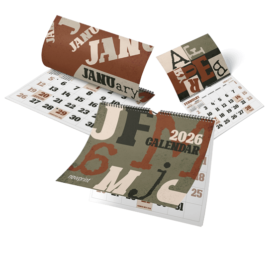 Rustic theme wall calendars