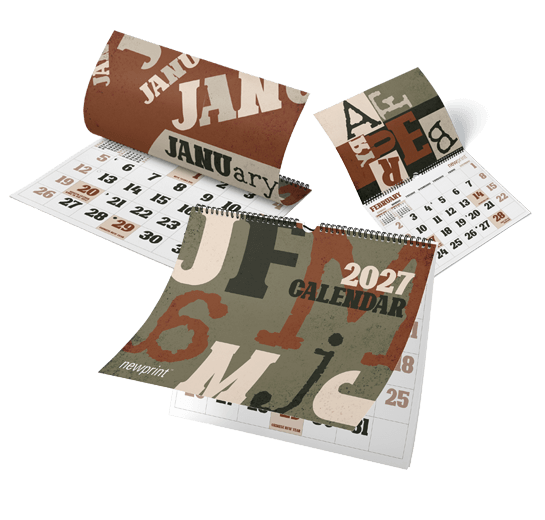 Rustic theme wall calendars