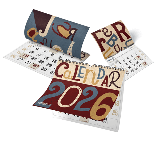 Vintage theme wall calendars