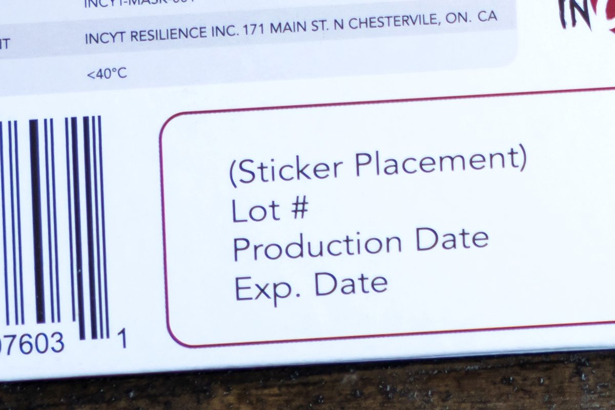 Custom pharmaceutical packaging labeling example.